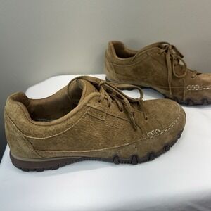 Skechers Womens Relaxed Fit Bikers Curbed Shoes Sneakers Desert Brown sz. 8